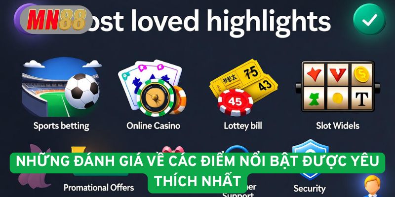 Những đánh giá về các điểm nổi bật được yêu thích nhất 